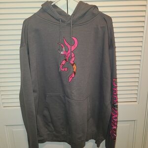 Browning Gray Hoodie with Yellow Tag